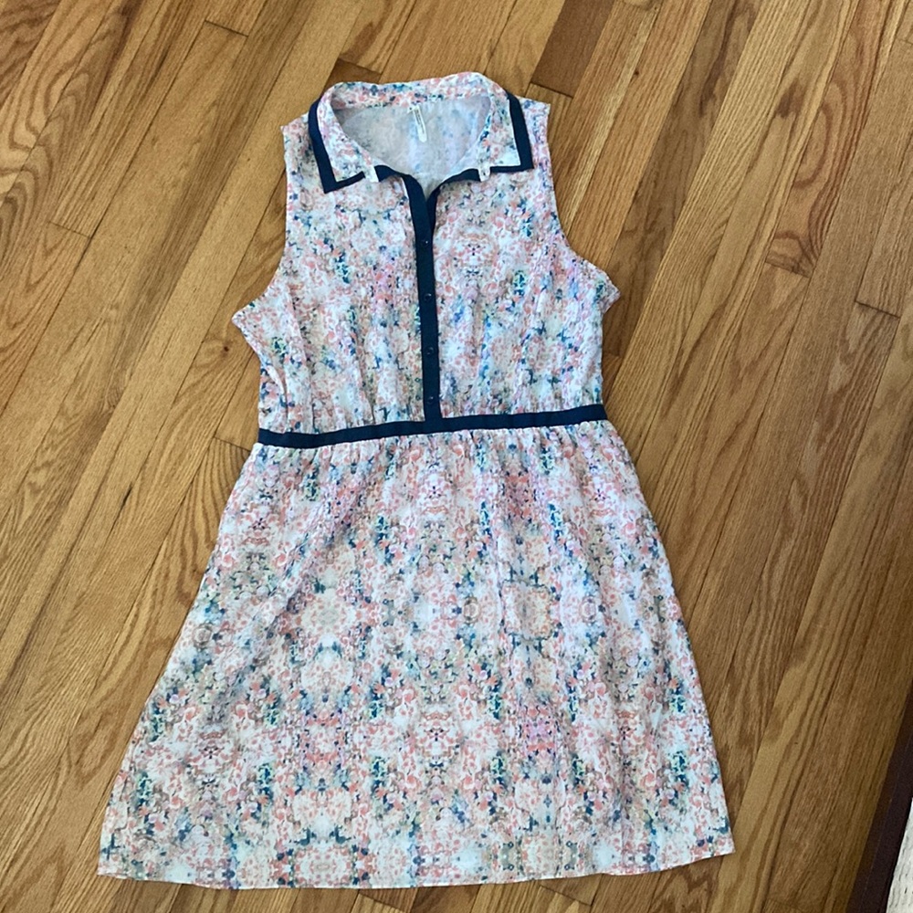 Floral shirt dress